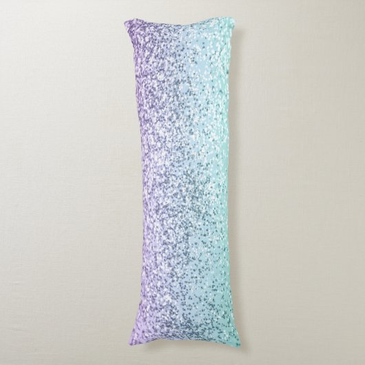 Mermaid Girls Glitter 1b (Faux Glitter) #pastel Lichaamskussen (Voorkant Verticaal)