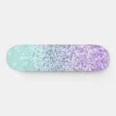 Mermaid Girls Glitter 1b (Faux Glitter) #pastel Persoonlijk Skateboard (Horizontaal)