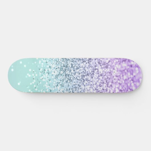 Mermaid Girls Glitter 1b (Faux Glitter) #pastel Persoonlijk Skateboard (Horizontaal)