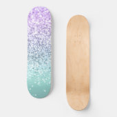 Mermaid Girls Glitter 1b (Faux Glitter) #pastel Persoonlijk Skateboard (Voorkant)