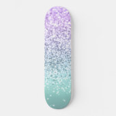 Mermaid Girls Glitter 1b (Faux Glitter) #pastel Persoonlijk Skateboard (Voorkant)