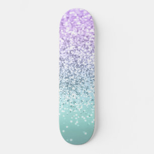 Mermaid Girls Glitter 1b (Faux Glitter) #pastel Persoonlijk Skateboard