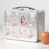 Mermaid Girly Moderne Waterverf Gepersonaliseerde  (In situ)