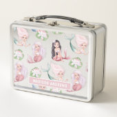 Mermaid Girly Moderne Waterverf Gepersonaliseerde  (Voorkant)