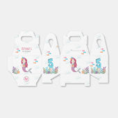 Mermaid Glam Birthday Party Bedankdoosjes (Uitgevouwen)