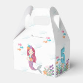Mermaid Glam Birthday Party Bedankdoosjes (Voorkant Zijde)