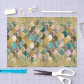 Mermaid Glam Ocean Zee Scales Glamor Glitter Chic Tissuepapier (Craft)
