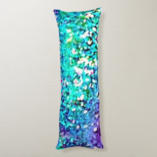 Mermaid Glitter Lichaamskussen (Achterkant (Verticaal))