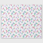 Mermaid Glitter Pattern Cadeaupapier (Vlak)