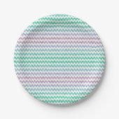 Mermaid Glitter Pattern Papieren Bordje (Voorkant)
