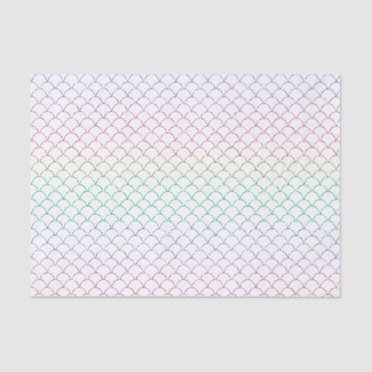 Mermaid Glitter Pattern Tissuepapier (Voorkant)