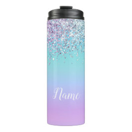 Mermaid Glitter Personalized Thermal Tumbler Thermosbeker