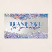 Mermaid glitter sequoire korting-kaart visitekaartje (Voorkant)