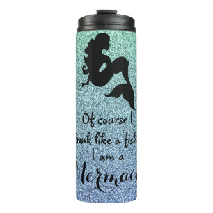 Mermaid Glitter Tumbler Thermosbeker