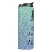 Mermaid Glitter Tumbler Thermosbeker (Gedraaid links)