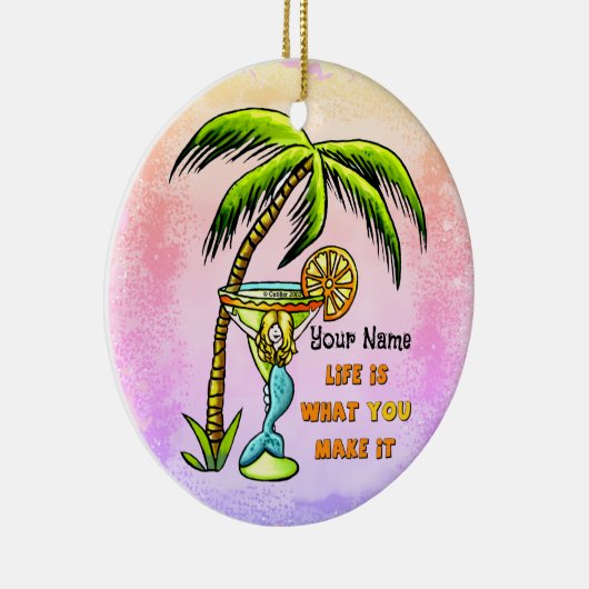 Mermaid Good Life Keramisch Ornament (Rechts)