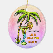 Mermaid Good Life Keramisch Ornament (Links)