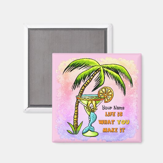 Mermaid Good Life Magneet (Voorkant / Achterkant)