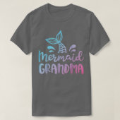 Mermaid Grandma Funny Grandmoeder Family Matching T-shirt (Design voorkant)