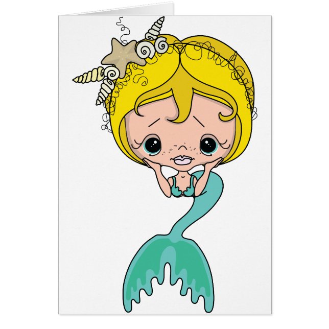 Mermaid Graphic (blauw) (Voorkant)