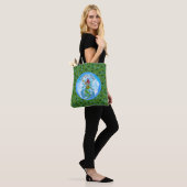 Mermaid Green Canvas tas (Op model)