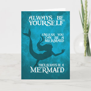 Mermaid Greetings Card - Altijd een zeemeermin Kaart