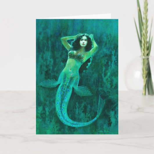  Mermaid Greetings Kaart (Voorkant)
