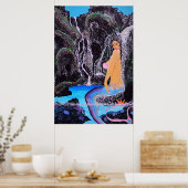 Mermaid grotto douche poster (Keuken)