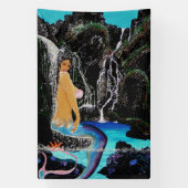 Mermaid grotto douche spandoek (Verticaal)