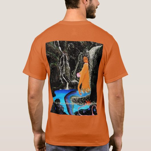 Mermaid grotto douche t-shirt (Achterkant)