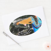 Mermaid grotto ovale sticker (Envelop)