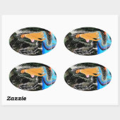 Mermaid grotto ovale sticker (Vel)