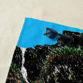 Mermaid grotto zoetwater douchehanddoek strandlaken (In situ)