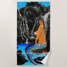 Mermaid grotto zoetwater douchehanddoek