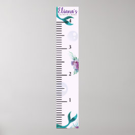 MERMAID GROWTH CHART POSTER