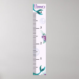 MERMAID GROWTH CHART POSTER