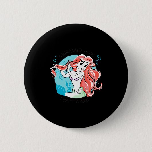 Mermaid Hair Dont Care Ronde Button 5,7 Cm (Voorkant)