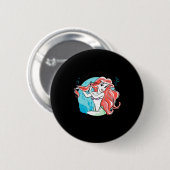 Mermaid Hair Dont Care Ronde Button 5,7 Cm (Voorkant /achterkant)
