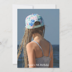 Mermaid Hair Dont Care, voeg uw eigen foto toe Feestdagenkaart