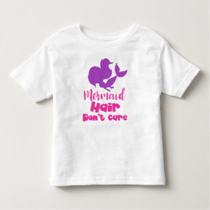 Mermaid Hair maakt niet uit, Mermaid Silhouette, T Kinder Shirts