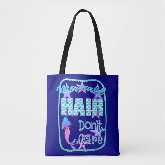 Mermaid Hair maakt niet uit Tote Bag (Voorkant)