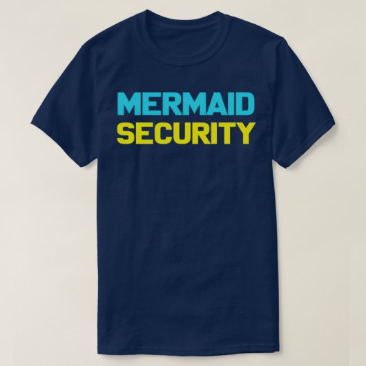 Mermaid Halloween Costume design Mermaid Security T-shirt (Design voorkant)