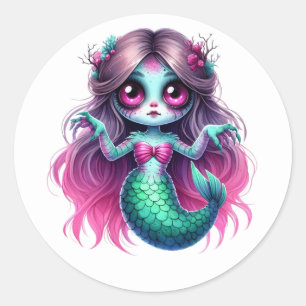 Mermaid Halloween Stickers