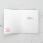 Mermaid Happy Birthday Kaart (Binnen)