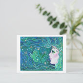 Mermaid Harmony briefkaart van Renee Lavoie (Staand voorkant)