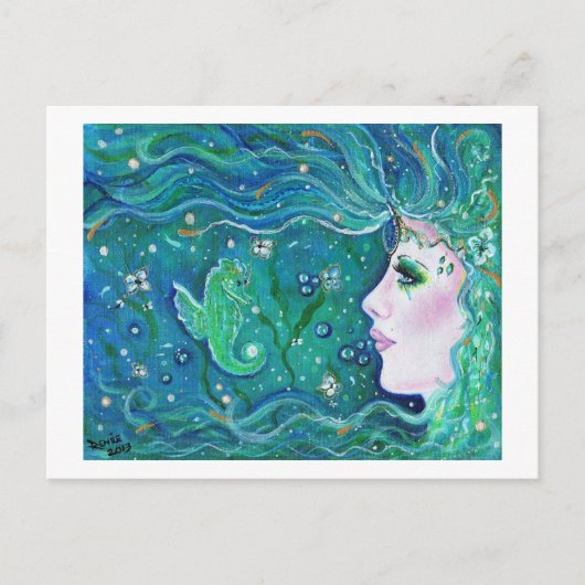 Mermaid Harmony briefkaart van Renee Lavoie (Voorkant)