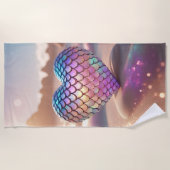 Mermaid Heart Strandlaken (Voorkant)