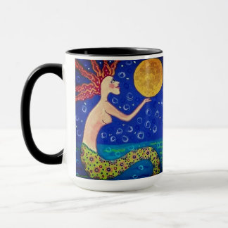 Mermaid Holding Moon Mug Mok
