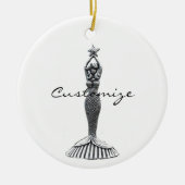 Mermaid Holding Star Thunder_Cove Keramisch Ornament (Voorkant)