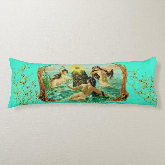 "Mermaid Holiday" Lichaamskussen (Voorkant)